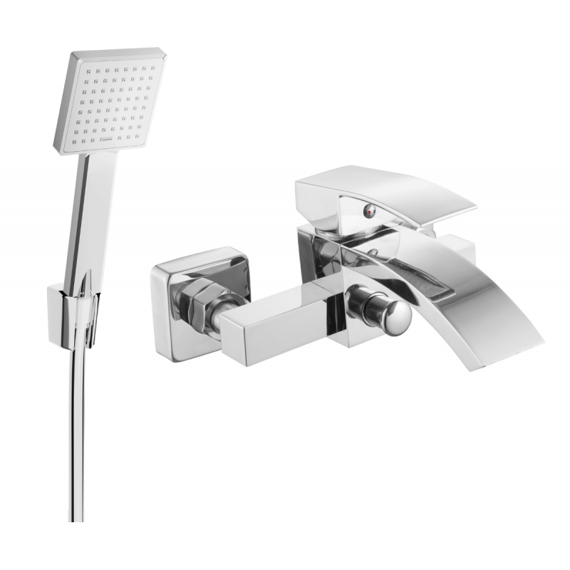 Mexen Libra R45 Badewannenarmatur mit Duschset, Chrom - 74513R45-00