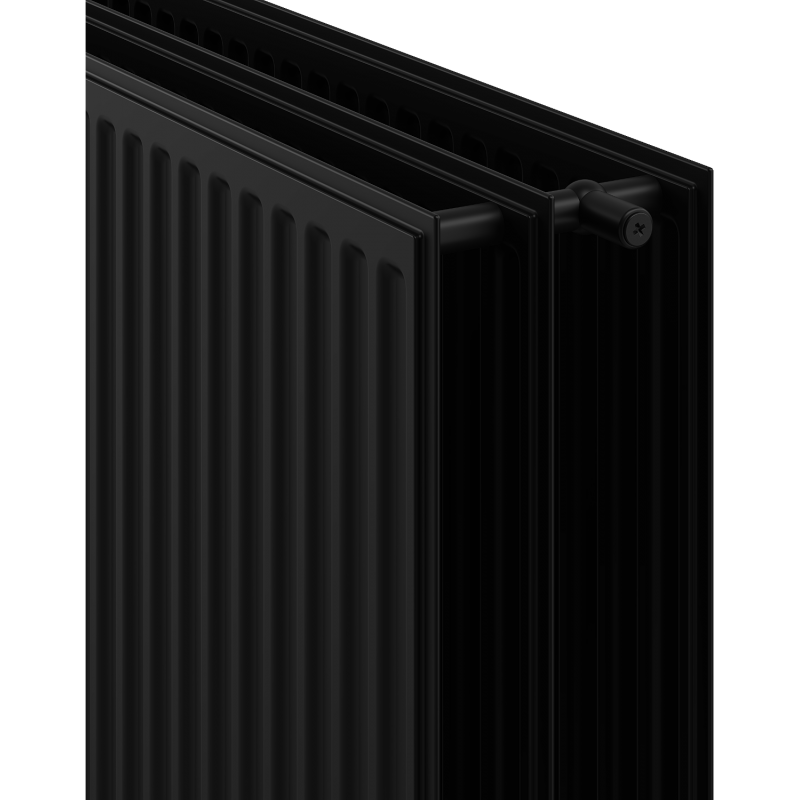 Mexen CH30 Hygiene Plattenheizkörper 500 x 2000 mm, seitlicher Anschluss, 2593 W, schwarz - W430H-050-200-70