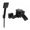Mexen Libra R45 Badewannenarmatur mit Duschset, schwarz - 74513R45-70