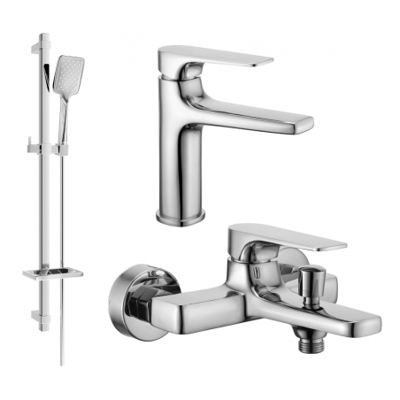 Mexen Lynx DQ62 Badewannen-Set, Chrom - 745903DQ62-00