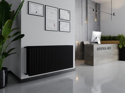 Mexen CH30 Hygiene Flachheizkörper 600 x 1200 mm, seitlicher Anschluss, 1810 W, schwarz - W430H-060-120-70