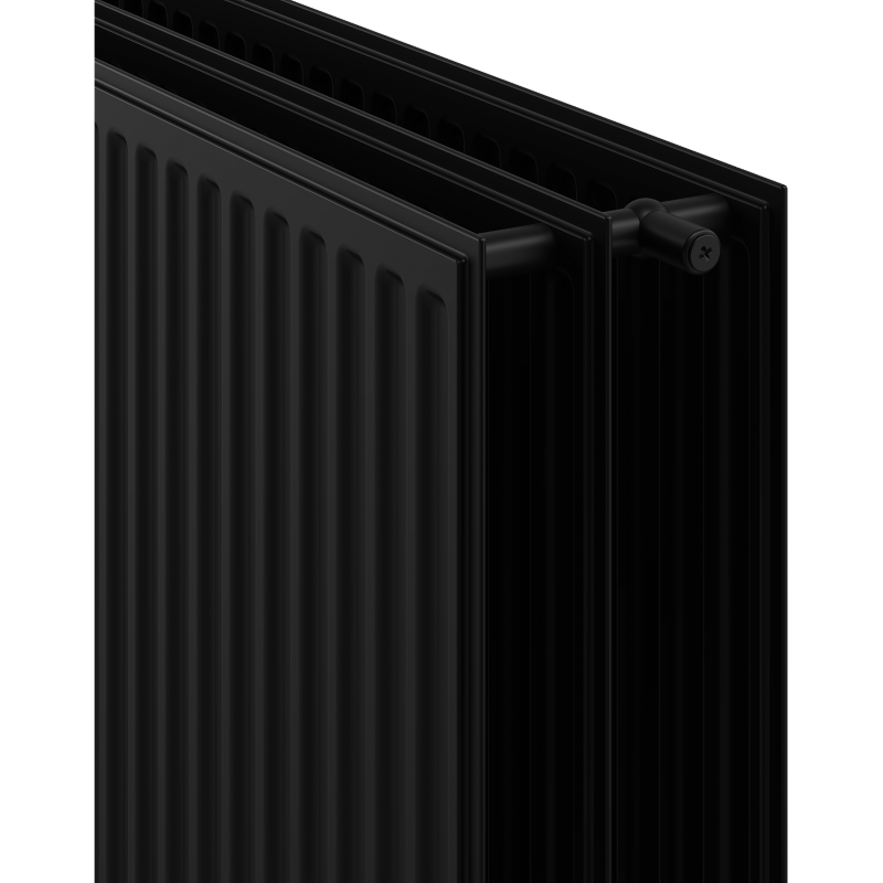 Mexen CH30 Hygiene Flachheizkörper 600 x 1200 mm, seitlicher Anschluss, 1810 W, schwarz - W430H-060-120-70
