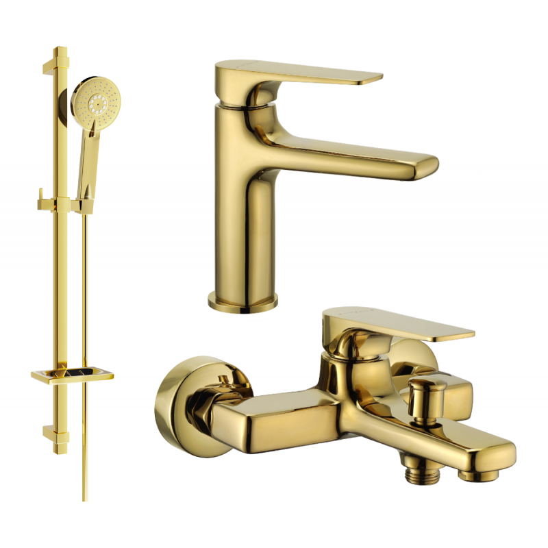 Mexen Lynx DQ40 Wannenset, Gold - 745903DQ40-50