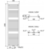 Mexen Mars Elektrischer Heizkörper 1800 x 500 mm, 900 W, weiß - W110-1800-500-2900-20