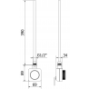 Mexen Mars Elektrischer Heizkörper 1200 x 400 mm, 400 W, schwarz - W110-1200-400-6400-70
