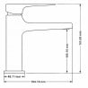 Mexen Lynx DF62 Badewannenset, schwarz - 745903DF62-70