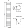 Mexen Eros elektrischer Heizkörper 1600 x 318 mm, 600 W, weiß - W112-1600-318-2600-20