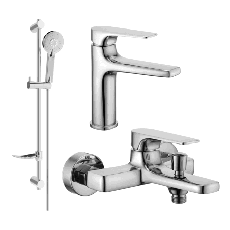 Mexen Lynx DF40 Badewannen-Set, Chrom - 745903DF40-00