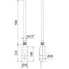 Mexen Apollo Elektrischer Heizkörper 1210 x 550 mm, 600 W, weiß - W117-1210-550-2600-20