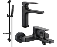 Mexen Lynx DF72 Badezimmerset, schwarz - 745903DF72-70