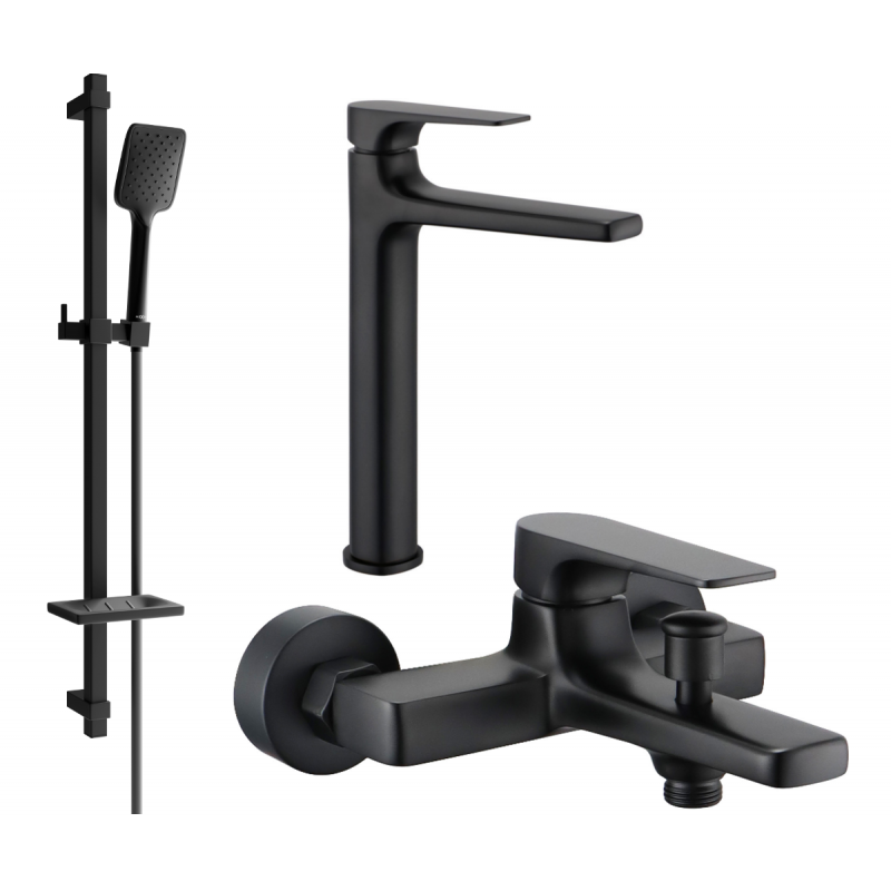 Mexen Lynx DQ62 Wannen-Set, schwarz - 745913DQ62-70