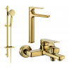 Mexen Lynx DQ40-Badewannen-Set, Gold - 745913DQ40-50