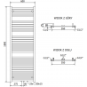 Mexen Hades elektrischer Heizkörper 1800 x 600 mm, 900 W, weiß - W104-1800-600-2900-20