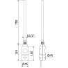 Mexen Uran Elektrischer Heizkörper 1800 x 600 mm, 900 W, weiß - W105-1800-600-2900-20