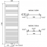 Mexen Pluton Elektrischer Heizkörper 1700 x 600 mm, 900 W, weiß - W106-1700-600-2900-20