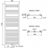 Mexen Pluton Elektroheizkörper 1700 x 600 mm, 900 W, schwarz - W106-1700-600-2900-70