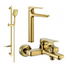 Mexen Lynx DF62 Badewannen-Set, gold - 745913DF62-50