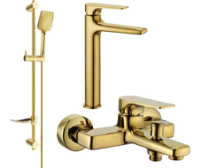 Mexen Lynx DF62 Badewannen-Set, gold - 745913DF62-50