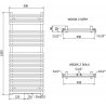Mexen Sol elektrischer Heizkörper 1200 x 500 mm, 600 W, anthrazit - W125-1200-500-2600-66