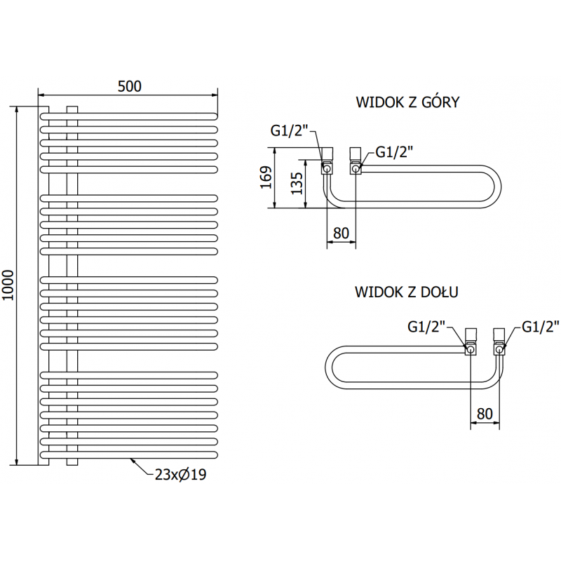 Mexen Amor elektrischer Heizkörper 1000 x 500 mm, 900 W, schwarz - W120-1000-500-2900-70