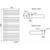 Mexen Amor elektrischer Heizkörper 1000 x 500 mm, 900 W, schwarz - W120-1000-500-2900-70