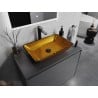 Mexen Megan Glaswaschbecken Aufsatz 56 x 36 cm, gold - 24135650