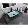 Mexen Megan Glas-Waschtischaufsatz 56 x 36 cm, blau - 24135647