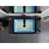 Mexen Megan Glaswaschbecken zum Aufsetzen 56 x 36 cm, blau - 24135647