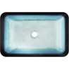 Mexen Megan Glaswaschbecken zum Aufsetzen 56 x 36 cm, blau - 24135647