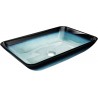 Mexen Megan Glas-Waschtischaufsatz 56 x 36 cm, blau - 24135647