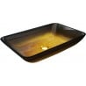 Mexen Megan Glas-Waschbecken zur Aufsatzmontage 56 x 36 cm, dunkles Gold - 24135651