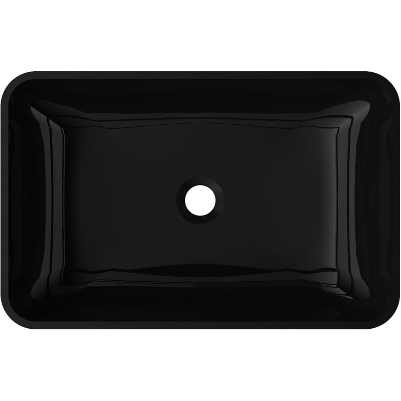Mexen Megan Gläsernes Aufsatzwaschbecken 56 x 36 cm, schwarz - 24135670