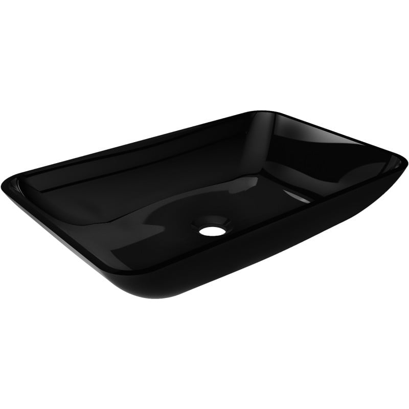 Mexen Megan Gläsernes Aufsatzwaschbecken 56 x 36 cm, schwarz - 24135670