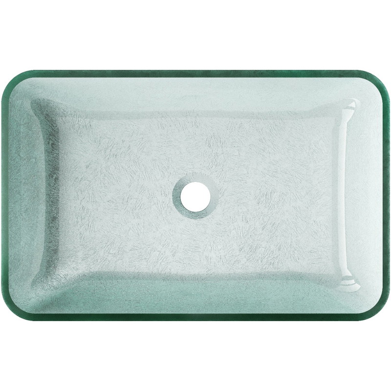 Mexen Megan Glas-Waschtischauflage 56 x 36 cm, silber - 24135611