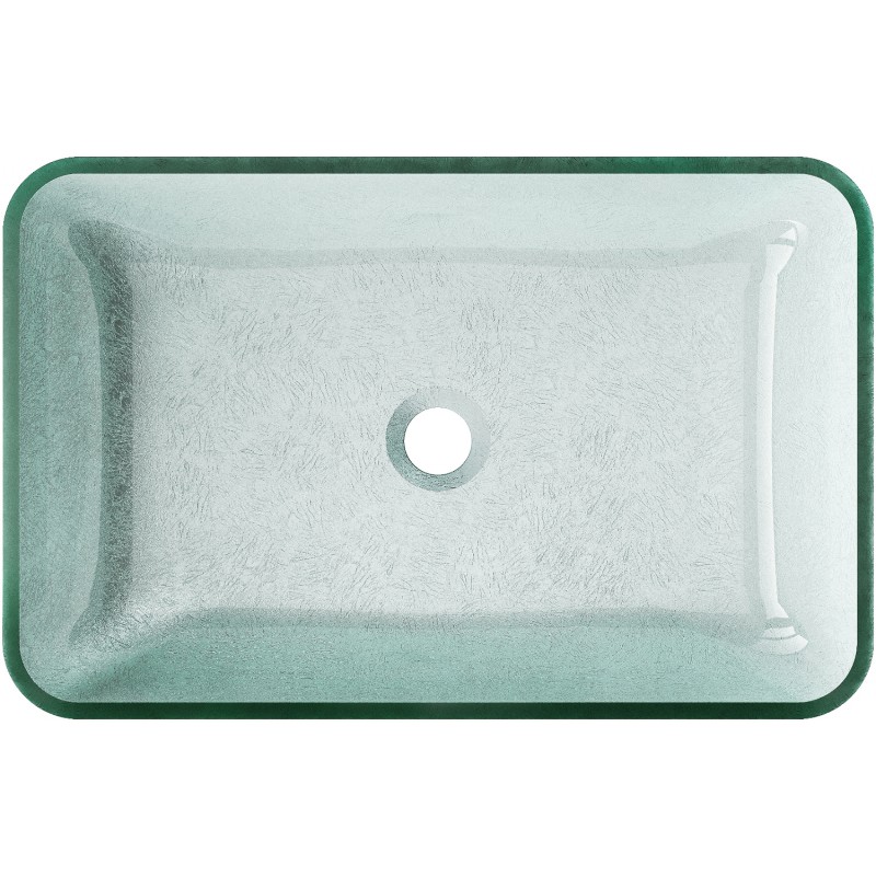 Mexen Megan gläsernes Aufsatzwaschbecken 56 x 36 cm, silber - 24135611