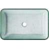 Mexen Megan Glaswaschbecken Aufsatzwaschbecken 56 x 36 cm, silber - 24135611