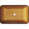 Mexen Megan Glaswaschbecken Aufsatz 56 x 36 cm, gold - 24135650