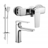 Mexen Lynx DQ62 Duschset, Chrom - 745904DQ62-00