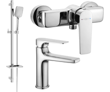 Mexen Lynx DQ62 Duschset, Chrom - 745904DQ62-00