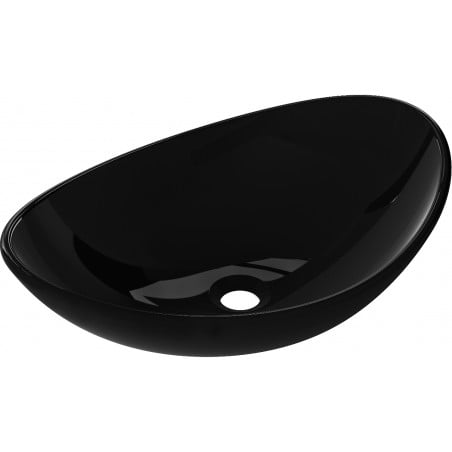 Mexen Sonia Glas-Waschtischplatte 54 x 37 cm, schwarz - 24145470