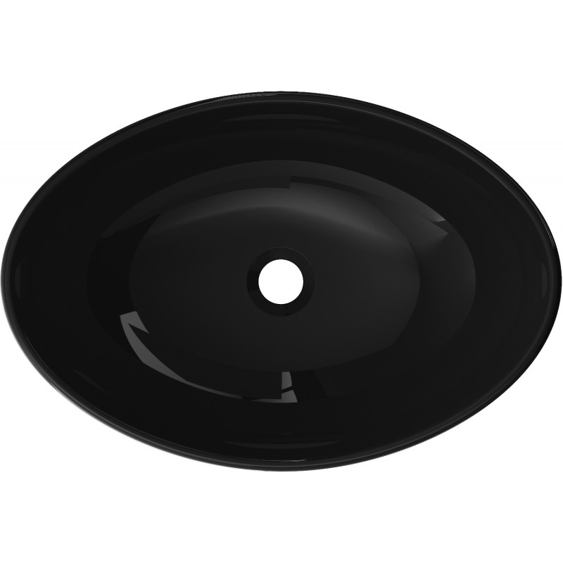 Mexen Sonia Glas-Waschtischplatte 54 x 37 cm, schwarz - 24145470