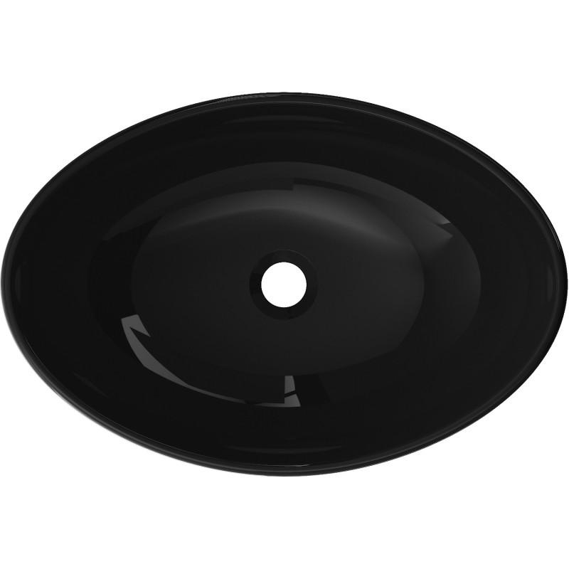 Mexen Sonia Glaswaschbecken für Waschtisch 54 x 37 cm, schwarz - 24145470