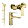 Mexen Lynx DQ62 Duschset, gold - 745904DQ62-50