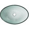 Mexen Sonia Glaswaschbecken Aufsatz 54 x 37 cm, silber - 24145411