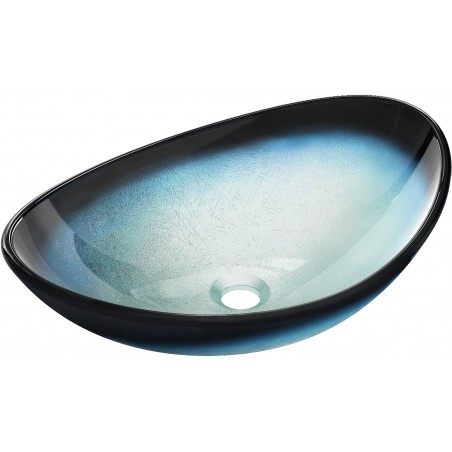 Mexen Sonia Glas-Waschtischauflage 54 x 37 cm, blau - 24145447