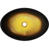 Mexen Sonia Glas-Waschtischbecken 54 x 37 cm, dunkles Gold - 24145451