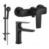 Mexen Lynx DQ40 Duschset, schwarz - 745904DQ40-70