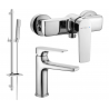 Mexen Lynx DQ72 Duschset, Chrom - 745904DQ72-00