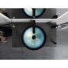 Mexen Mira Glaswaschbecken zur Aufsatzmontage 42 x 42 cm, blau - 24124247