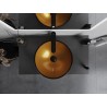 Mexen Mira Glaswaschbecken zur Aufsatzmontage 42 x 42 cm, Gold - 24124250